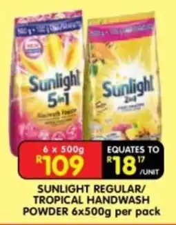 Shoprite Sunlight Regular/Tropical Handwash Powder offer