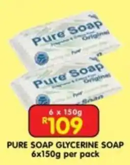 Shoprite Pure Soap Glycerine Soap offer