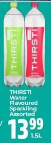 Elite Power Trade Cash & Carry THIRSTI Water Flavoured Sparkling Assorted offer