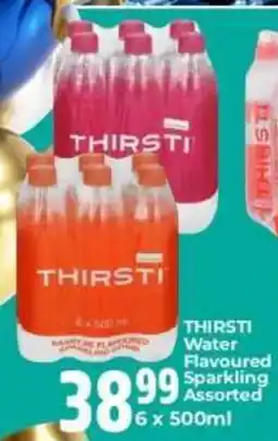 Elite Power Trade Cash & Carry THIRSTI Water Flavoured Sparkling Assorted offer