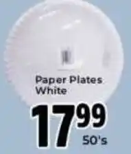 Elite Power Trade Cash & Carry Paper Plates White offer