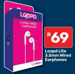 Pick n Pay Loopd Lite 3.5mm Wired Earphones offer