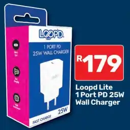 Pick n Pay Loopd Lite 1 Port PD 25W Wall Charger offer