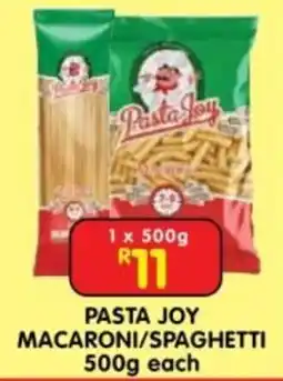 Shoprite Pasta Joy Macaroni/Spaghetti offer
