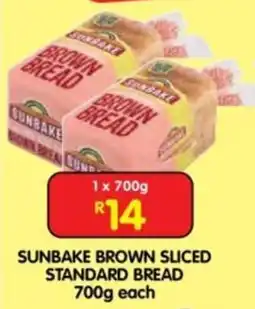 Shoprite SUNBAKE BROWN SLICED STANDARD BREAD offer
