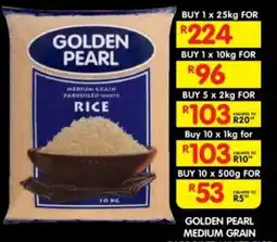 Shoprite Golden Pearl Medium Grain Parboiled White Rice offer