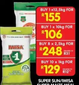 Shoprite Super Sun/Iwisa Super Maize Meal offer