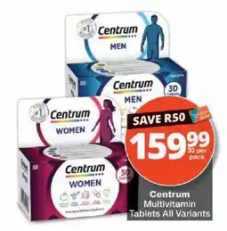 Checkers Centrum Multivitamin Tablets All Variants offer