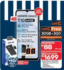 Pick n Pay Honor Choice T10 64GB offer