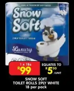 Shoprite Snow Soft Toilet Rolls 2Ply White offer