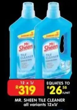 Shoprite Mr. Sheen Tile Cleaner offer