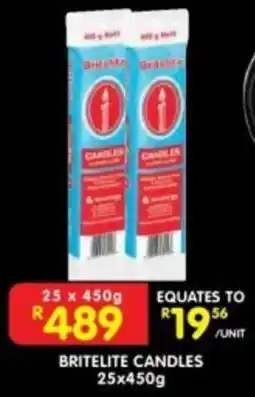 Shoprite Britelite Candles offer