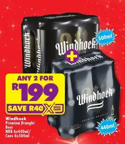Shoprite Liquor Windhoek Premium Draught Beer offer
