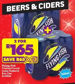 Shoprite Liquor Flying Fish Premium Pressed Lemon Flavoured Beer Cans offer