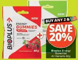 Checkers Bioplus Energy Gummies offer