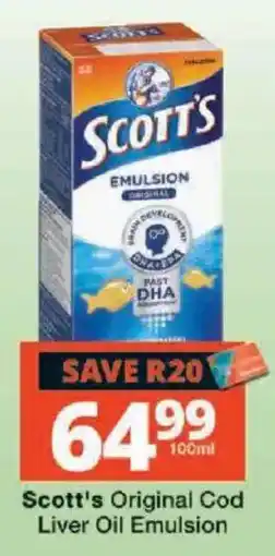 Checkers Scott's Original Cod Liver Oil Emulsion offer
