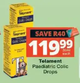 Checkers Telament Paediatric Colic Drops offer
