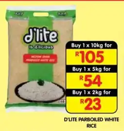 Shoprite D'LITE PARBOILED WHITE RICE offer