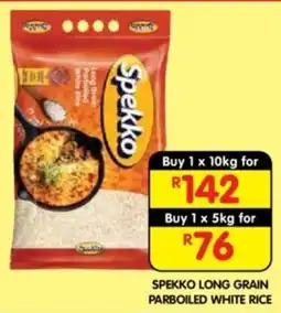 Shoprite Spekko Long Grain Parboiled White Rice offer