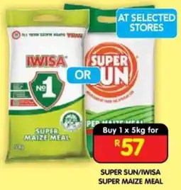 Shoprite SUPER SUN/IWISA SUPER MAIZE MEAL offer