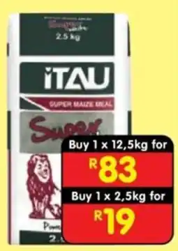 Shoprite ITAU SUPER MAIZE MEAL offer