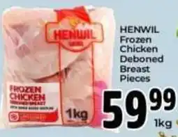 Elite Power Trade Cash & Carry HENWIL Frozen Chicken Deboned Breast Pieces offer