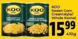 Elite Power Trade Cash & Carry KOO Sweet Corn Creamstyle/Whole Kernel offer
