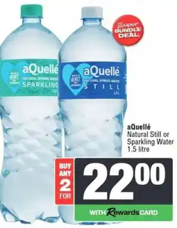 Spar aQuellé Natural Still or Sparkling Water offer