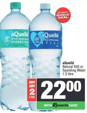 AQuellé Natural Still or Sparkling Water