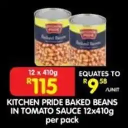Shoprite Kitchen Pride Baked Beans in Tomato Sauce offer