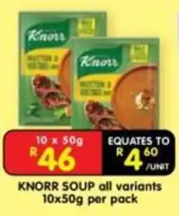 Shoprite Knorr Soup offer