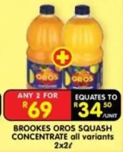 Shoprite Brookes Oros Squash Concentrate offer