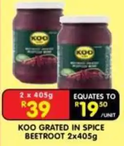 Shoprite KOO GRATED IN SPICE BEETROOT offer