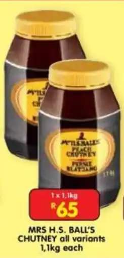 Shoprite MRS H.S. BALL'S CHUTNEY offer