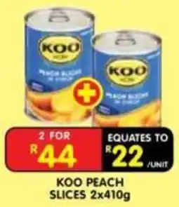 Shoprite KOO PEACH SLICES offer