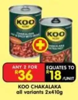 Shoprite KOO CHAKALAKA offer