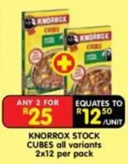 Shoprite KNORROX STOCK CUBES offer