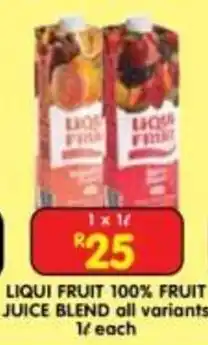 Shoprite LIQUI FRUIT 100% FRUIT JUICE BLEND offer