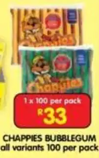Shoprite CHAPPIES BUBBLEGUM offer