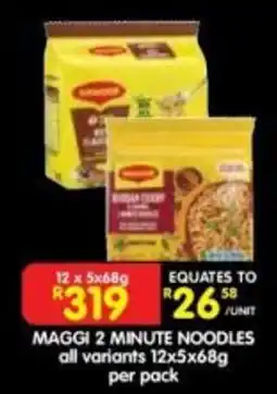 Shoprite Maggi 2 Minute Noodles offer