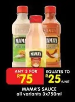 Shoprite MAMA'S SAUCE offer