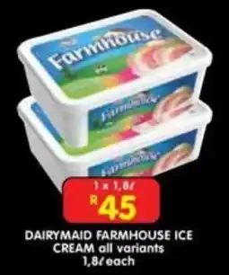 Shoprite DAIRYMAID FARMHOUSE ICE CREAM offer