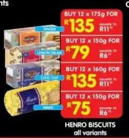 Shoprite Henro Biscuits offer