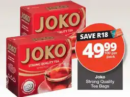 Checkers Joko Strong Quality Tea Bags offer