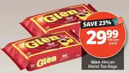 Checkers Glen African Blend Tea Bags offer