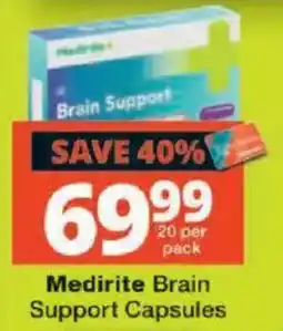 Checkers Medirite Brain Support Capsules offer
