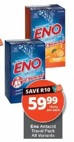 Checkers Eno Antacid Travel Pack offer