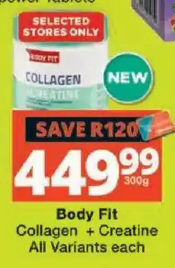 Checkers Body Fit Collagen + Creatine offer