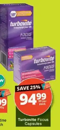 Checkers TurboVite Focus Capsules offer