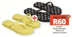 Checkers Hyper Ladies' Beach Sandals offer